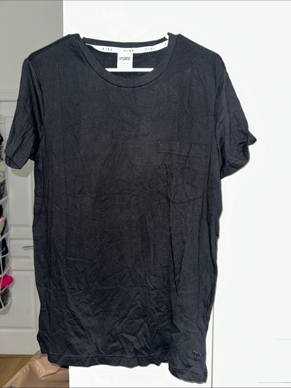PINK Victoria's Secret Black Short Sleeve Tee